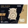 Robotime Owl Clock LK503 vp voorkant