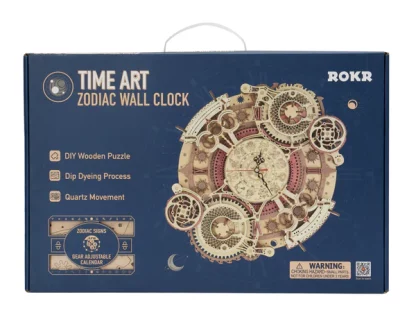 Robotime Zodiac Wall Clock LC601 vp voorkant