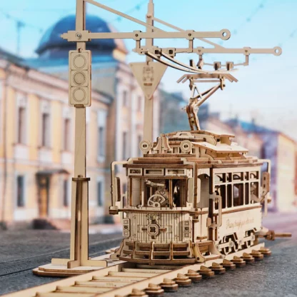 Robotime Classic City Tram LK801 sfeer 4