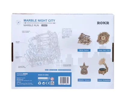 Robotime Marble Night City LGA01 vp achterkant