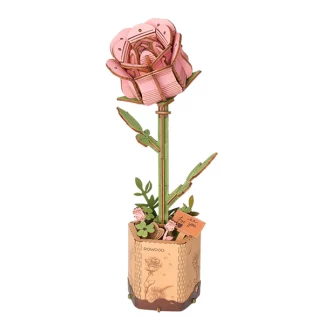 Robotime Pink Rose - Roze Roos TW041