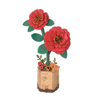 Robotime Red Camellia - Rode Camelia TW031