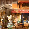 Robotime Corner Bookstore DG164 sfeer3