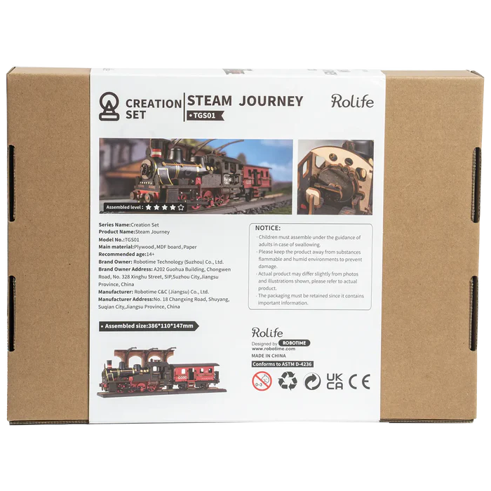 Robotime Steam Journey TGS01 - Afbeelding 3