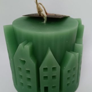 Kaarsen Cilinder Dorp Groen