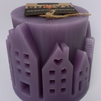 Kaarsen Cilinder Dorp Paars