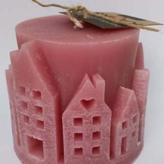 Kaarsen Cilinder Dorp Rose