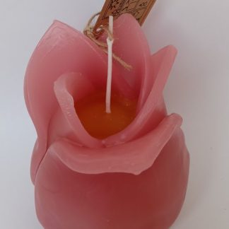Kaarsen tulpkaars binnen roze