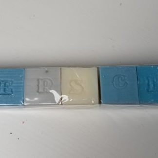 zeepletters blauw beterschap