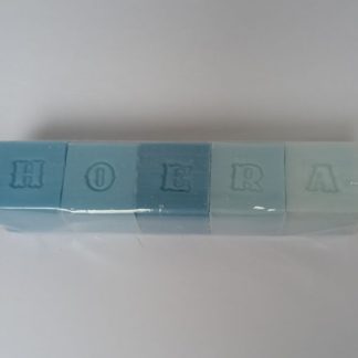zeepletters blauw hoera