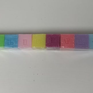 zeepletters gefeliciteerd bonte kleuren