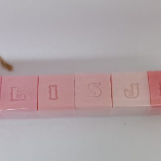 zeepletters rose meisje