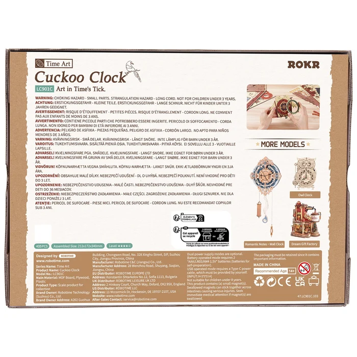 Robotime Cuckoo Clock LC901C - Afbeelding 3