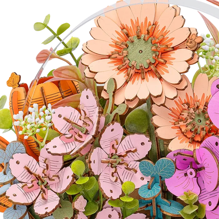 Robotime Wooden Blooming Book TW04H - Afbeelding 4