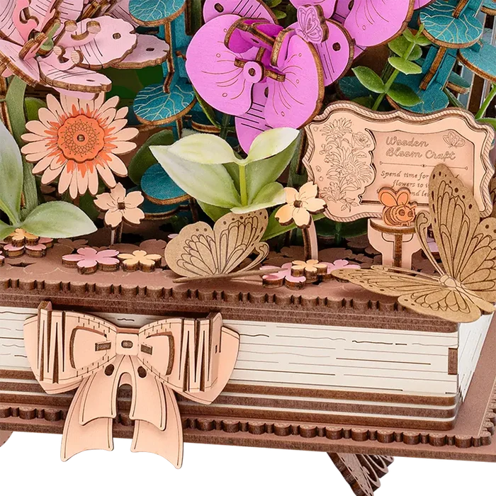 Robotime Wooden Blooming Book TW04H - Afbeelding 5