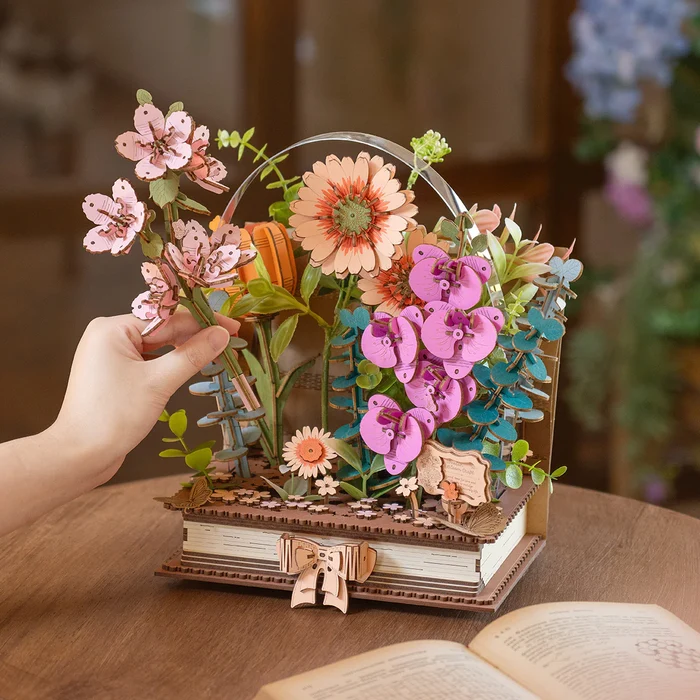 Robotime Wooden Blooming Book TW04H - Afbeelding 6